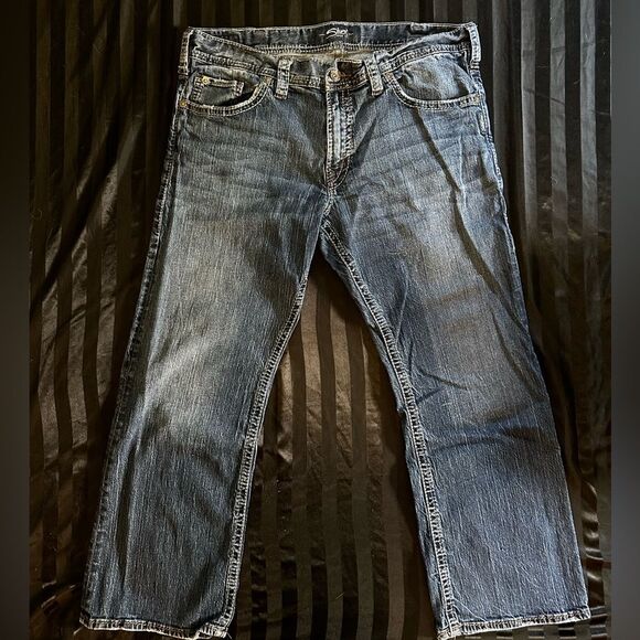 Silver Jeans Men’s Zac Relaxed Fit Size 38 x 30 GUC - Picture 1 of 3